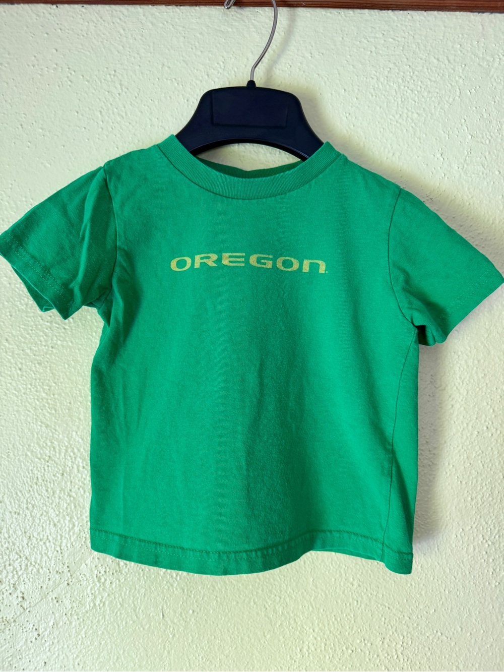 Port and Company Green Tee with Gold OREGON Logo